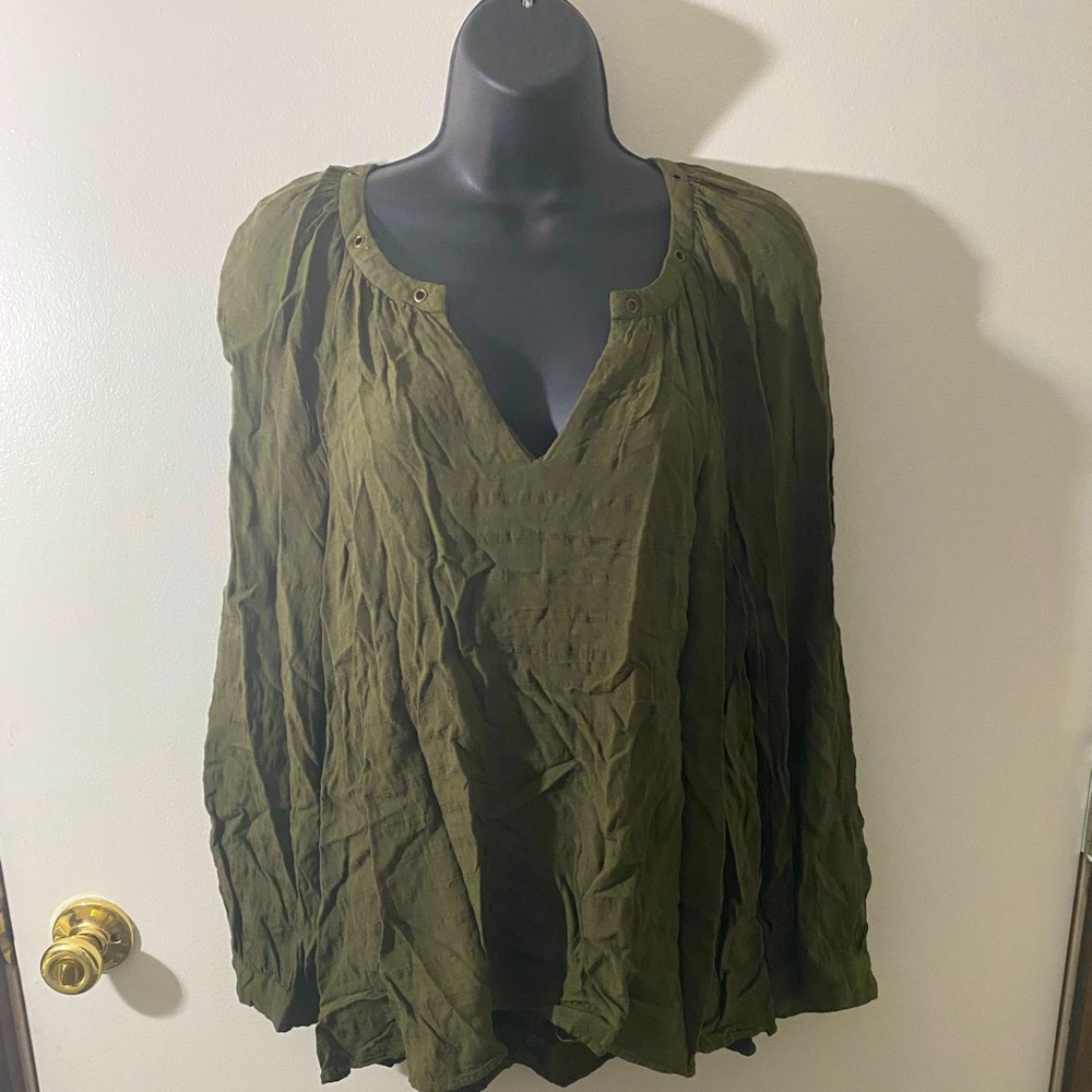 Knox Rose olive green blouse